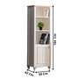 Hanah Home Ezgi Estantería Crema Claro